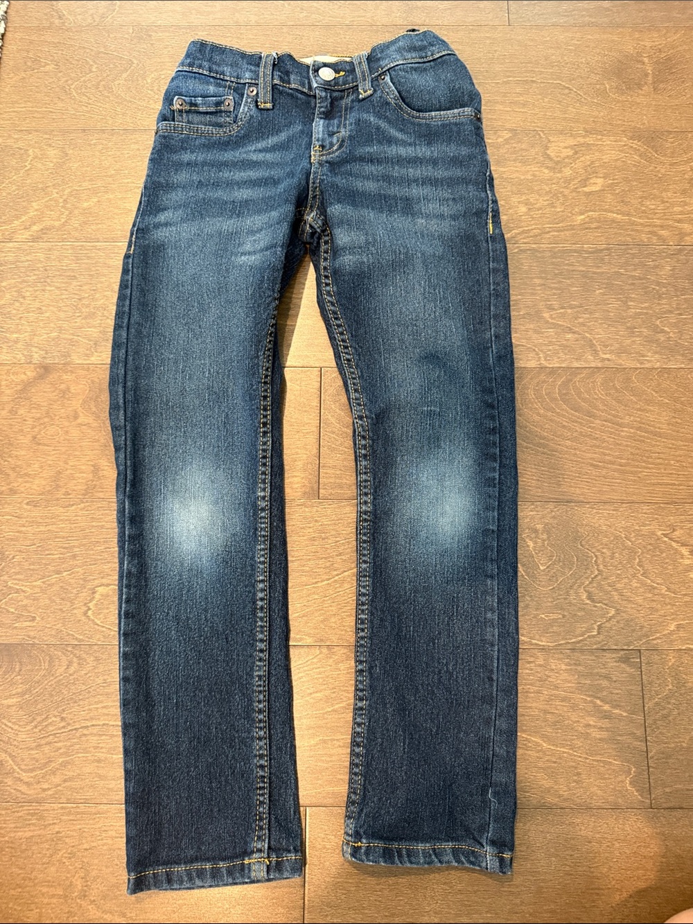 Levi's Boys - 511 Slim Straight - Dark Blue Faded Straight Jeans- Size 8